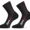Assos Chaussettes RS Socks BlackSeries (Noir/Rouge)