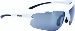 BBB Lunettes Impulse Blanc Brillant, PC Smoke Flash Mirror Lenses 5207