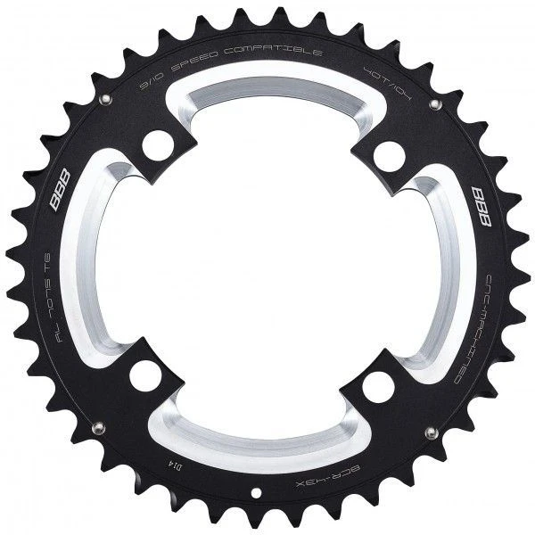 BBB Plateau VTT Externe MTBgear 9/10v 4 Trous 104 Mm BCR-43X 3 BBB Plateau VTT Externe MTBgear 9/10v 4 Trous 104 Mm BCR-43X