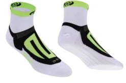 BBB Socquettes ErgoFeet ThermoCool BLANC-JAUNE FLUO