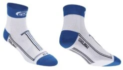 BBB Socquettes TechnoFeet Coolmax BLANC/BLEU