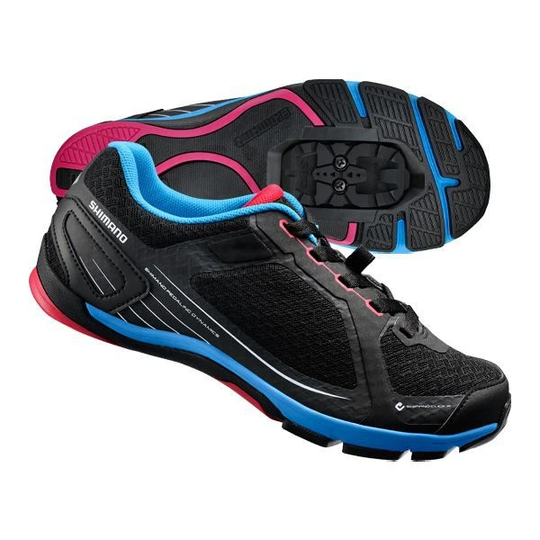 Mon Velo Magasin 31 Mon Velo Magasin -Mon Velo Magasin chaussures shimano trekking cw41 dame noir bleu p image 34708 grande