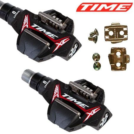 PEDALES TIME XC 8 Carbone Paire + Cales 3 PEDALES TIME XC 8 Carbone Paire + Cales