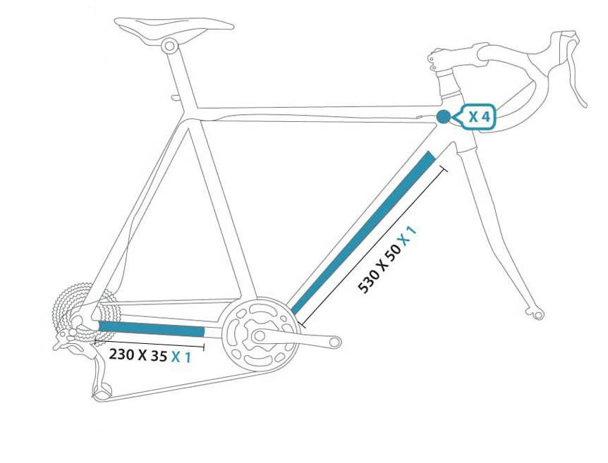 Protection AutoCollante CLEAR PROTECT Pack Velo S Mat (spécial Route) 3 Protection AutoCollante CLEAR PROTECT Pack Velo S Mat (spécial Route)