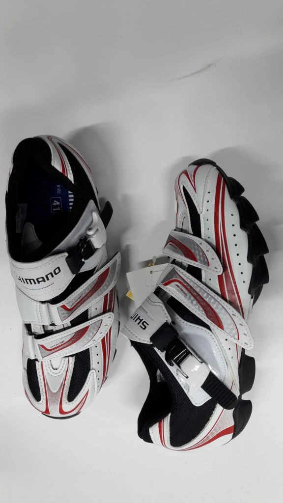 Shimano Chaussures Vtt M087 Blanc/Rouge Pointure 41 4 Shimano Chaussures Vtt M087 Blanc/Rouge Pointure 41 – Image 2