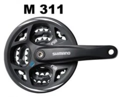 Shimano Pédalier Altus 42-32-22 170MM, 6/7/8V Noir, Flasque