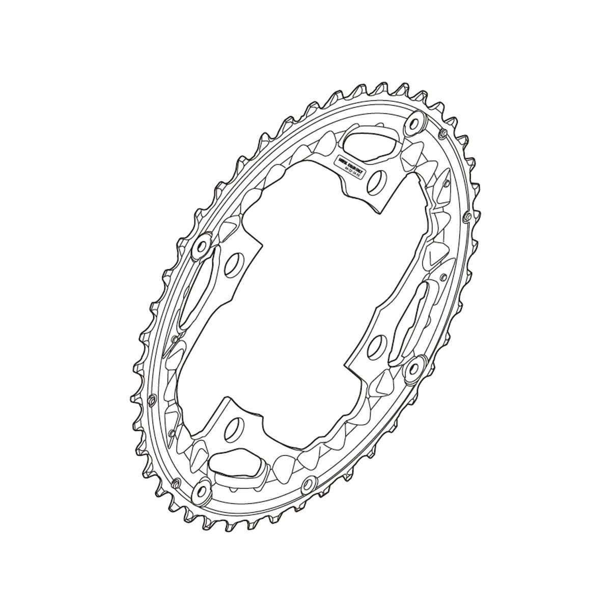 SHIMANO Plateau 44D-AEFC-T521 Noir 3 SHIMANO Plateau 44D-AEFC-T521 Noir